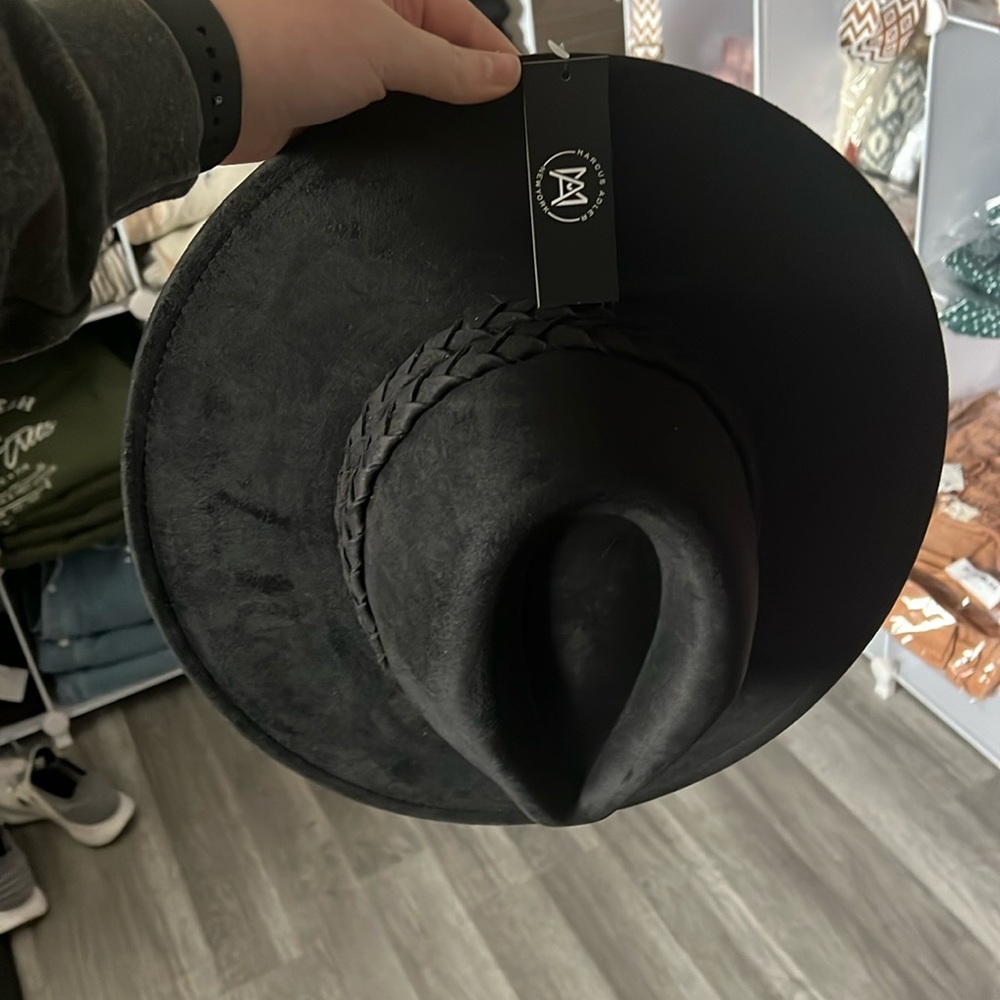 Black Braided Adjustable Western Fedora